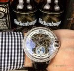 Buy Copy Cartier Ballon Bleu de Skeleton Watches SS Diamond Case